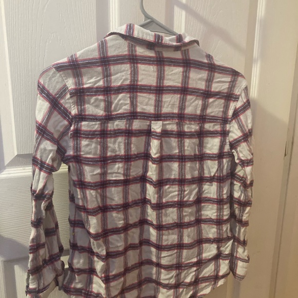 Red and white button up I’m a size large for kids - Picture 3 of 3